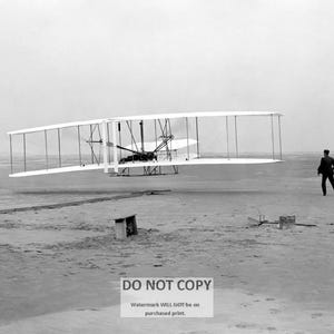 First Successful Flight of the Wright Brothers Flyer in 1903 - 5X7, 8X10 or 11X14 Photo (OP-788)
