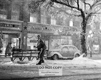 James Stewart on the Set of the Film "It's a Wonderful Life" - 5X7 or 8X10 Publicity Photo (ZZ-668)