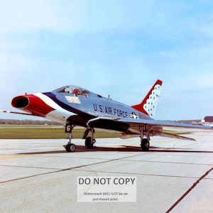 North American F-100D Super Sabre North American Aircraft U.S. Air Force USAF Thunderbirds - 5X7, 8X10 or 11X14 Photo (ZZ-898)