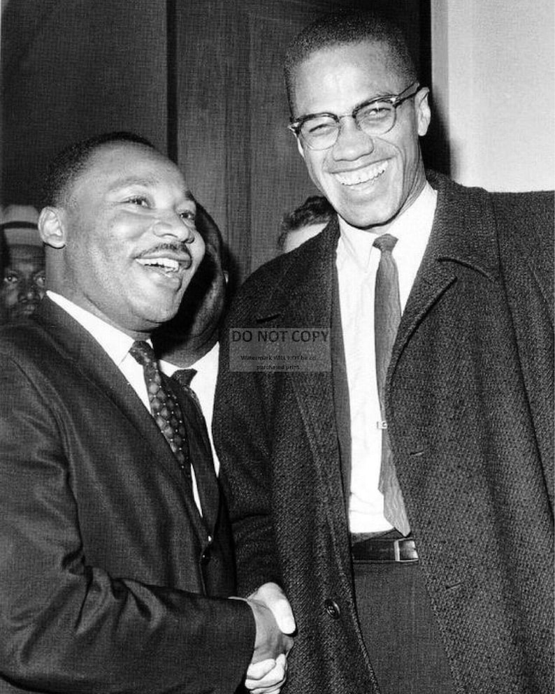 Martin Luther King Jr. & Malcolm X Photo: Civil Rights Icons