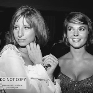Barbra Streisand & Natalie Wood at the Coconut Grove in 1963 - 5X7, 8X10 or 11X14 Photo (CC-197)