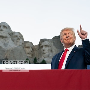 Donald Trump at Mount Rushmore - 2020 Independence Day Photo