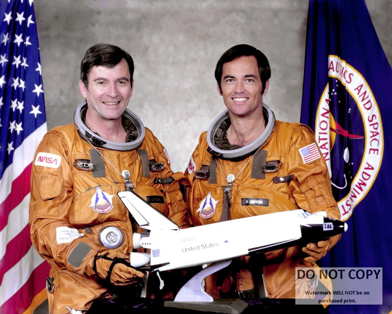 STS-1 Columbia Crew Photo: Young & Crippen - NASA Print - Etsy