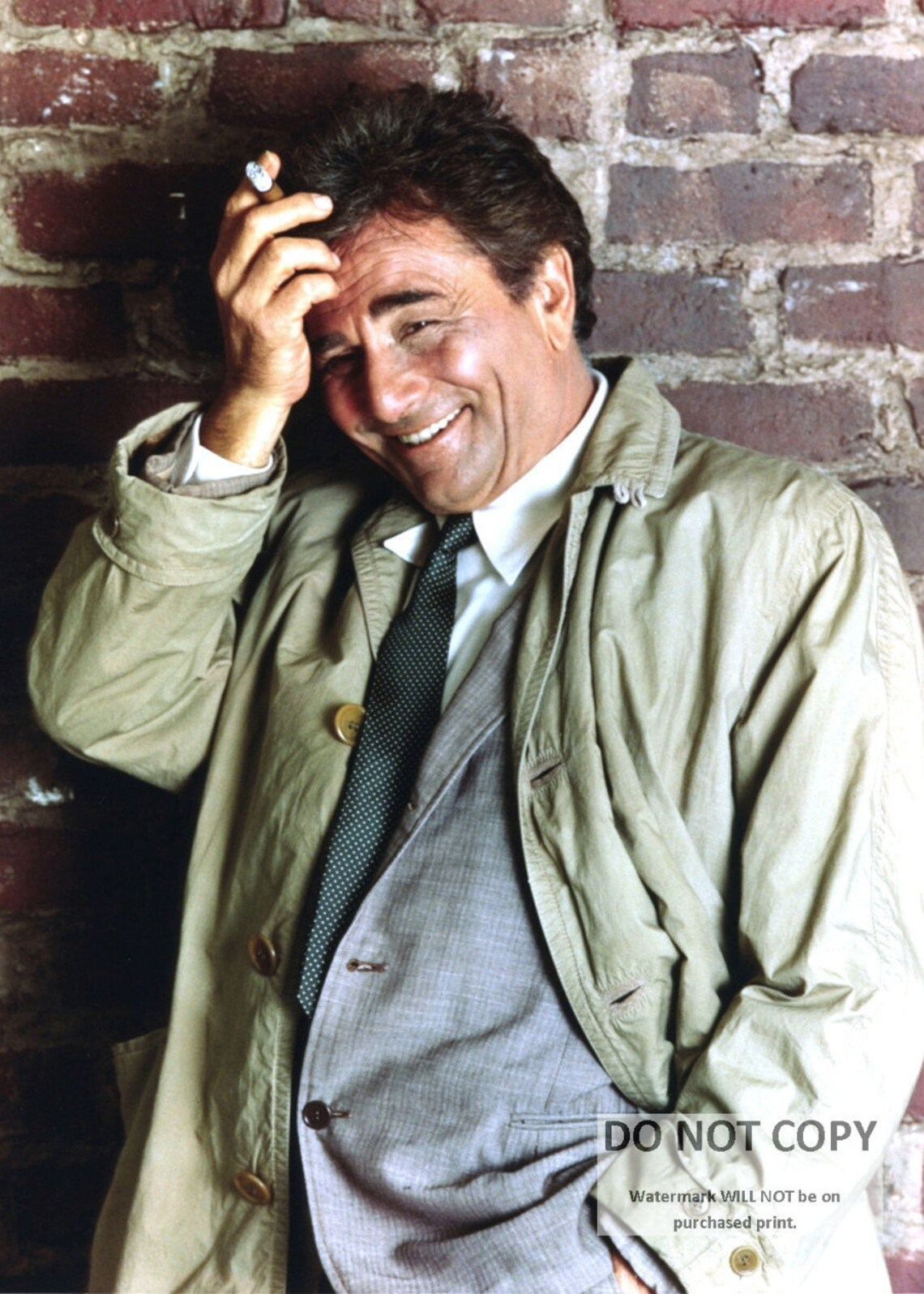 Peter Falk as Iconic Homicide Detective Lieutenant Columbo - 5X7, 8X10 ...