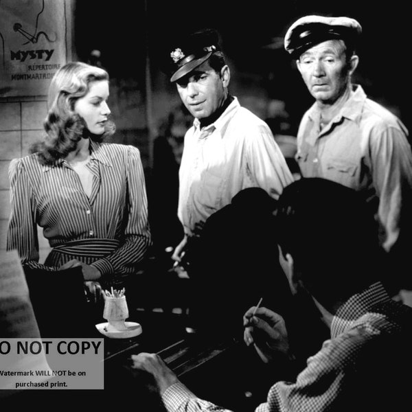 Humphrey Bogart, Lauren Bacall and Walter Brennan in "To Have and Have Not" - 5X7 or 8X10 Photo (DA-153)