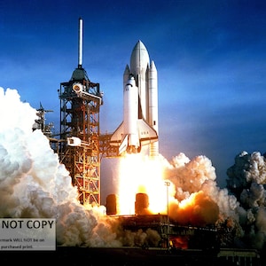 Space Shuttle Columbia (STS-1) First Launch in April 1981 - 5X7, 8X10 or 11X14 NASA Photo (EP-449)