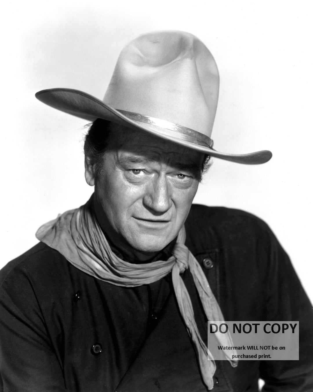 John Wayne Legendary Actor 8x10 Photo With McLintock Quote - Black & White Reprint (PQ036)