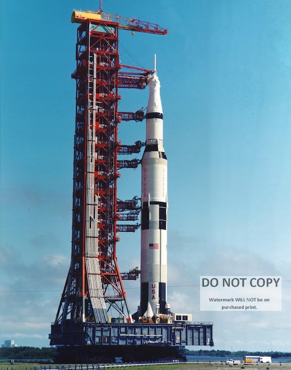 Rollout of the Apollo 11 Saturn V Rocket - 5X7, 8X10 or 11X14 NASA