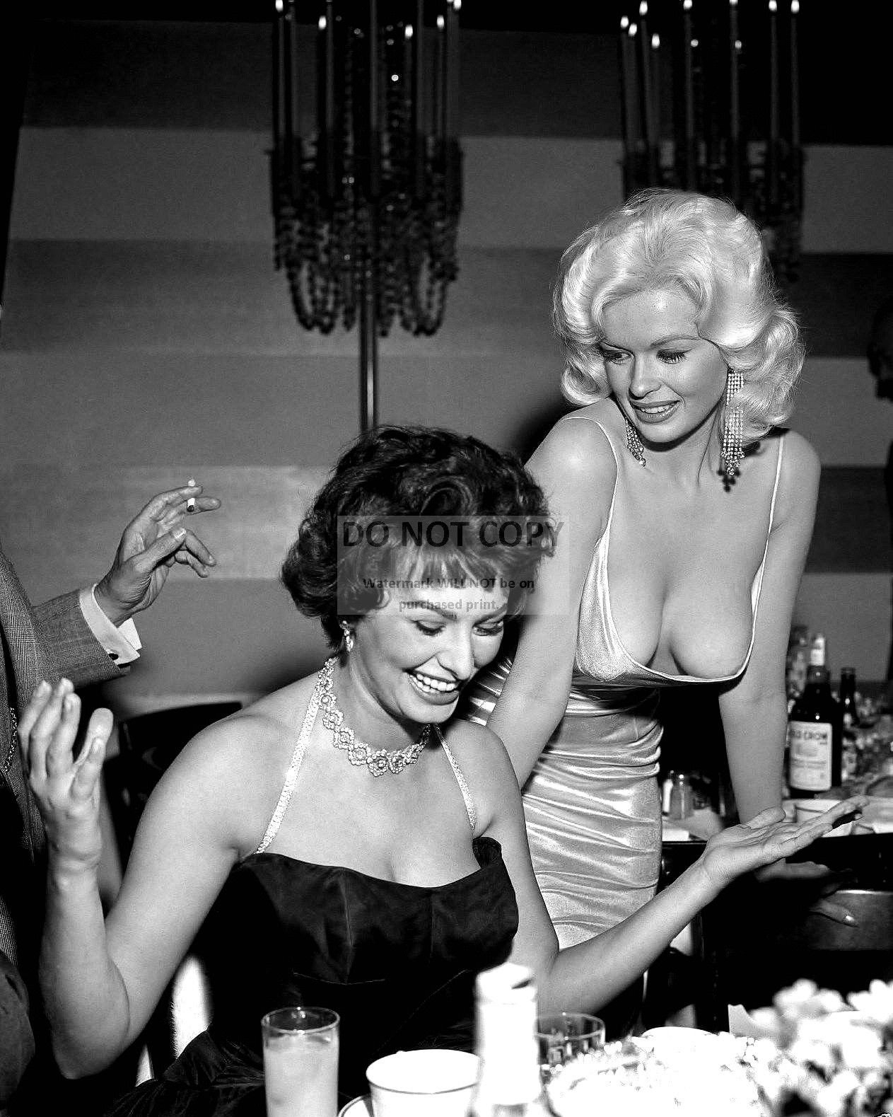 Foto Jayne Mansfield y Sophia Loren P2 formato 20x27 Cm
