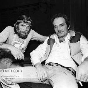 Country Music Legends Merle Haggard and Johnny Paycheck - 5X7 or 8X10 Publicity Photo (ZY-102)