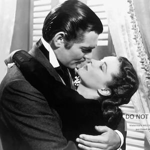 Clark Gable and Vivien Leigh in the Film Epic "Gone With The Wind" - 5X7, 8X10 or 11X14 Photo (CC-364)