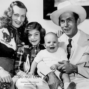 Hank Williams With His Family In 1949 - 5X7, 8X10 or 11X14 Publicity Photo (AB-417)