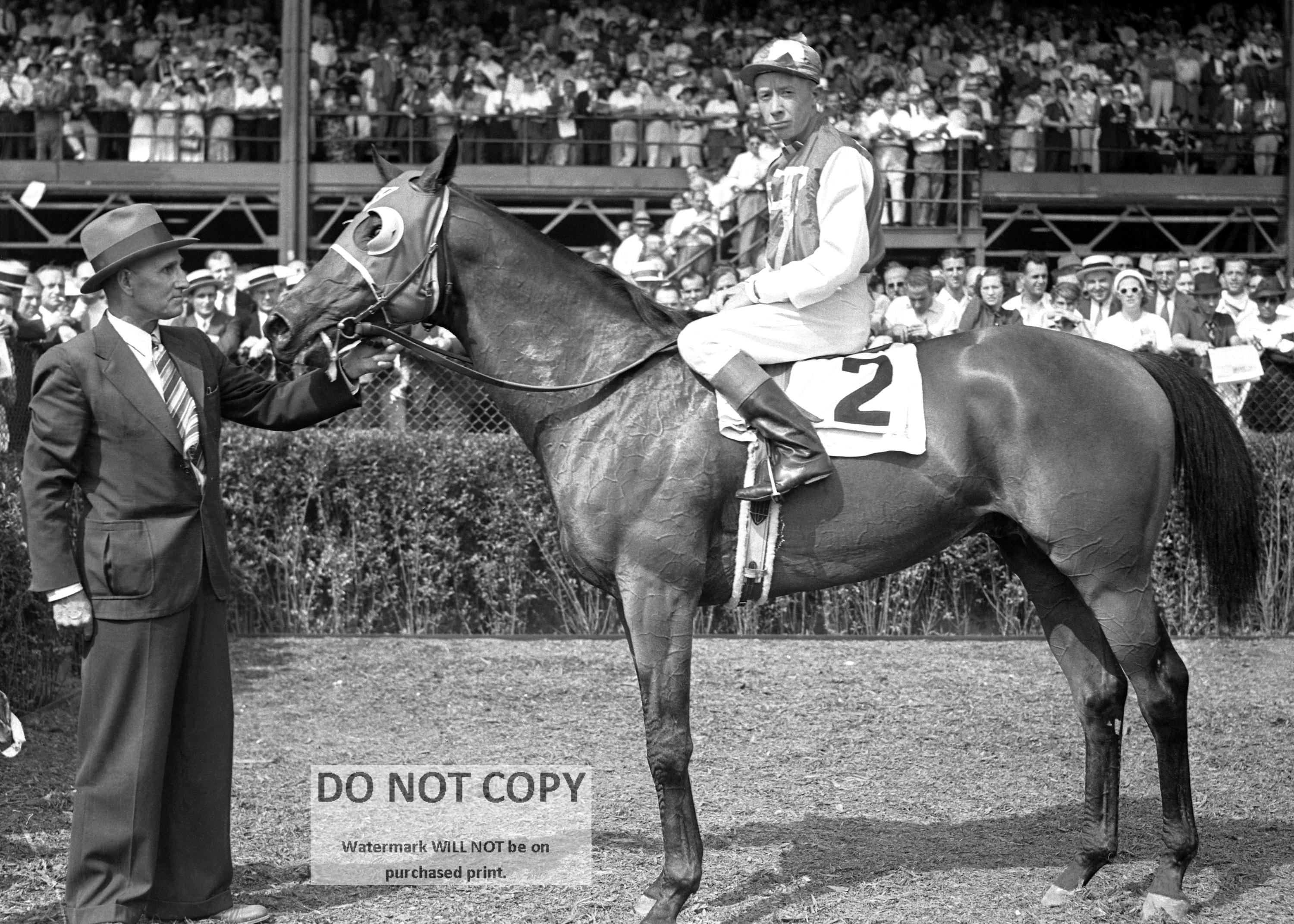 Red Pollard Seabiscuit With Jockey Red Pollard & Trainer Tom Smith - 5X7, 8X10 or ...