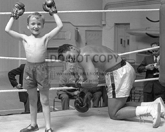 Muhammad Ali goes Down in the Ring Thanks to a Kid 8X10 Publicity Photo  ZY-157 - Etsy