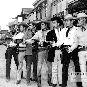 The Warner Bros. TV Western Stars on ABC Television Including &quot;Maverick&quot; and &quot;Lawman&quot; - 5X7, 8X10 or 11X14 Photo (BB-488)