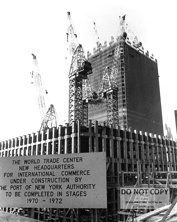 洋書 Constructing World World Trade Center Under Construction in 1969 - 5X7, 8X10 or