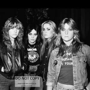 All Female Rock Band &quot;The Runaways&quot; Joan Jett, Lita Ford, Cherie Currie - 5X7, 8X10 or 11X14 Publicity Photo (BB-290)