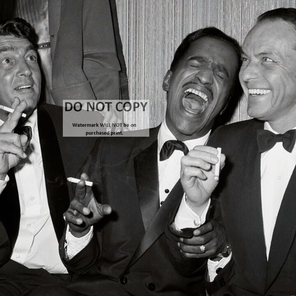 The Rat Pack: Dean Martin, Sammy Davis, Jr. & Frank Sinatra - 5X7, 8X10 or 11X14 Photo (AA-724) [LG-098]