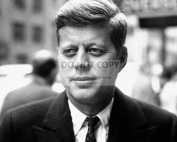 John F Kennedy 35th President Of The United States 8x10 Etsy