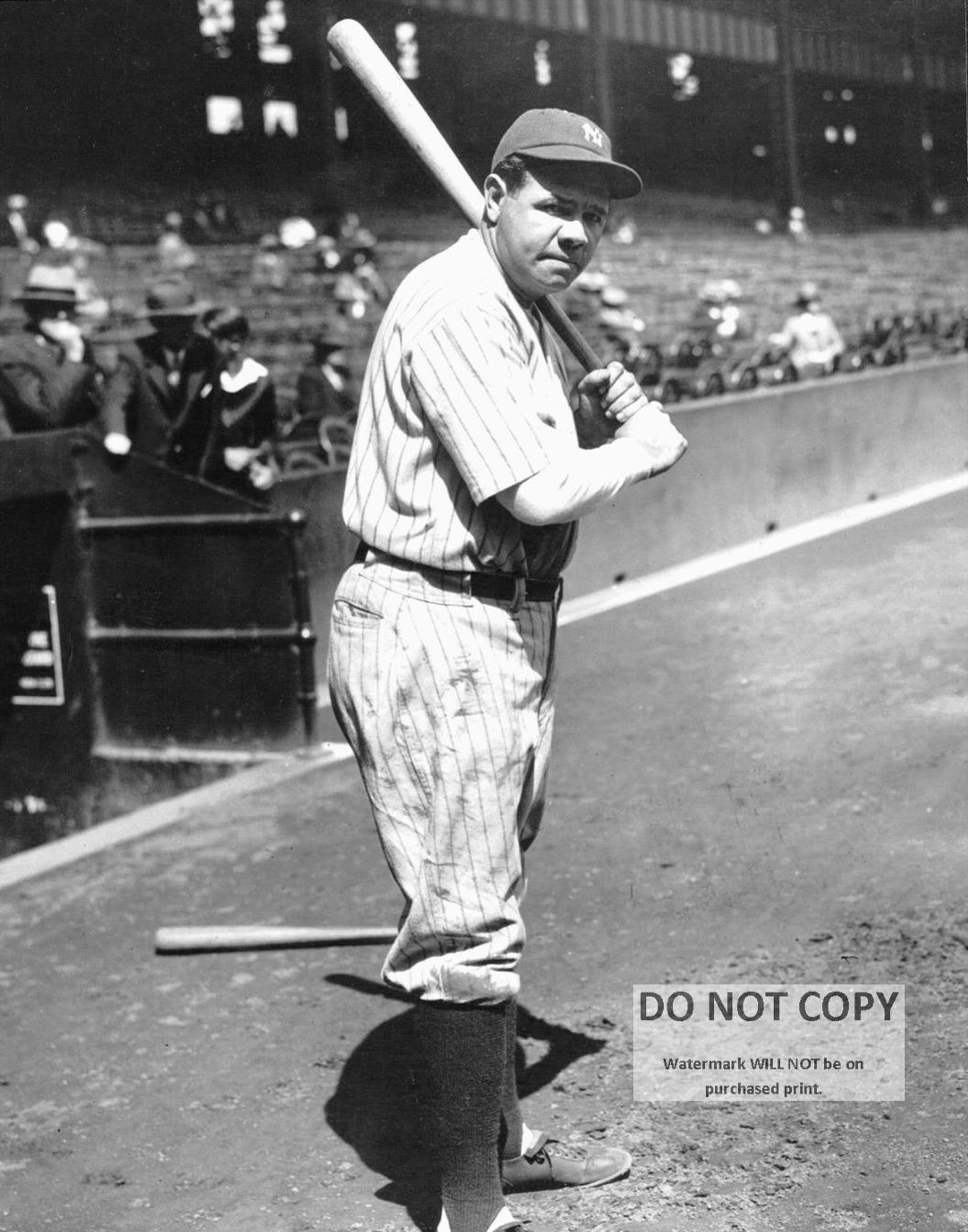 Babe Ruth Photo: Legendary Baseball Player, Hall of Famer - Etsy