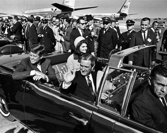 KENNEDY ARRIVES IN DALLAS 8X10 PHOTO 1963 JOHN F PRES