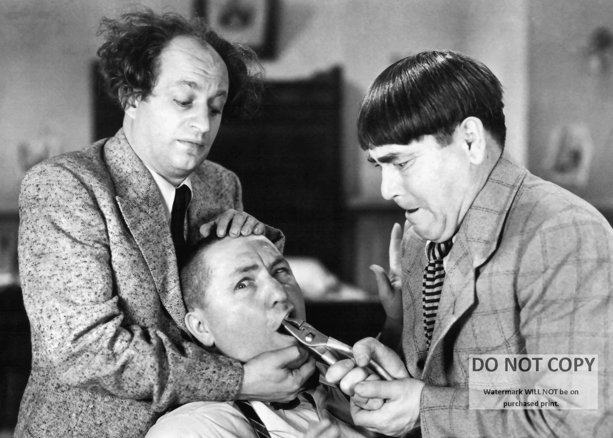 The Three Stooges Publicity Photo: Curly, Larry \u0026 Moe - Etsy 日本, image size:2420x1729