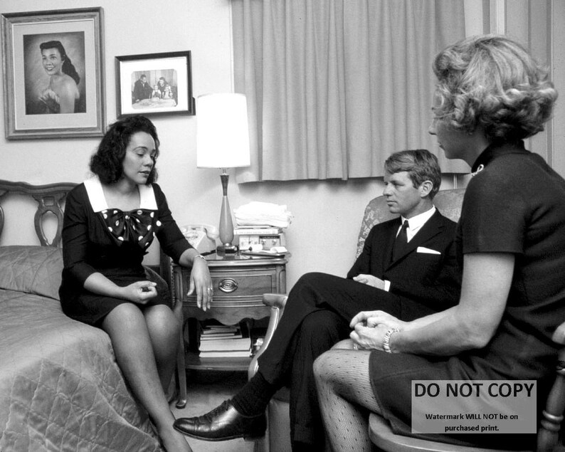 Robert & Ethel Kennedy With Coretta Scott King Photo, April 1968 - Etsy