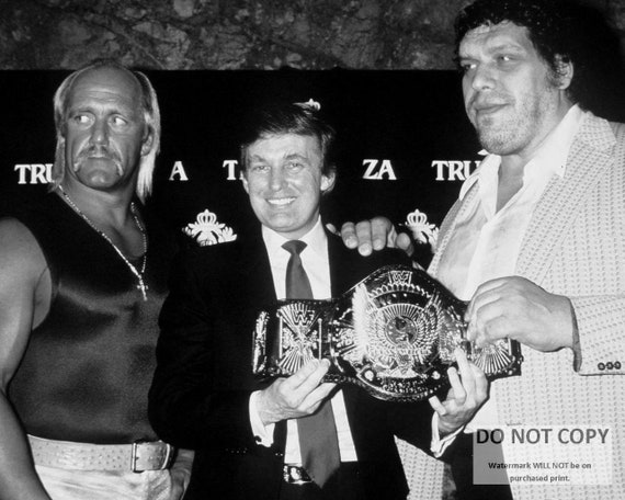 Wrestlemania IV Photo: Trump, Hulk Hogan Andre the Giant (1988