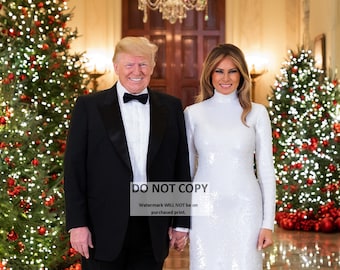 President Donald Trump, Melania Trump Pose In Official White House Christmas Portrait – WPXI - Foto 12