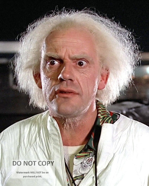 Christopher Lloyd as Doc Brown in the Film Back to the Future 5X7 8X10 or 11X14 Photo AZ 200
