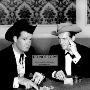 Jack Kelly & James Garner in the TV Western Series &quot;Maverick&quot; - 5X7 or 8X10 Publicity Photo (DA-116)
