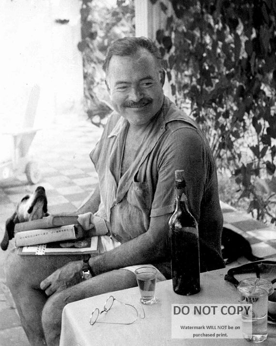 Ernest Hemingway Novelist, Short Story Writer and Journalist - 5X7, 8X10 or 11X14 Photo (SS021)