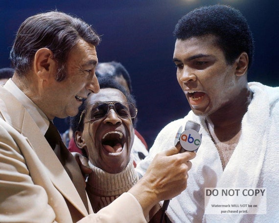 Muhammad Ali, Howard Cosell, Sammy Davis Jr. 1973 Photo