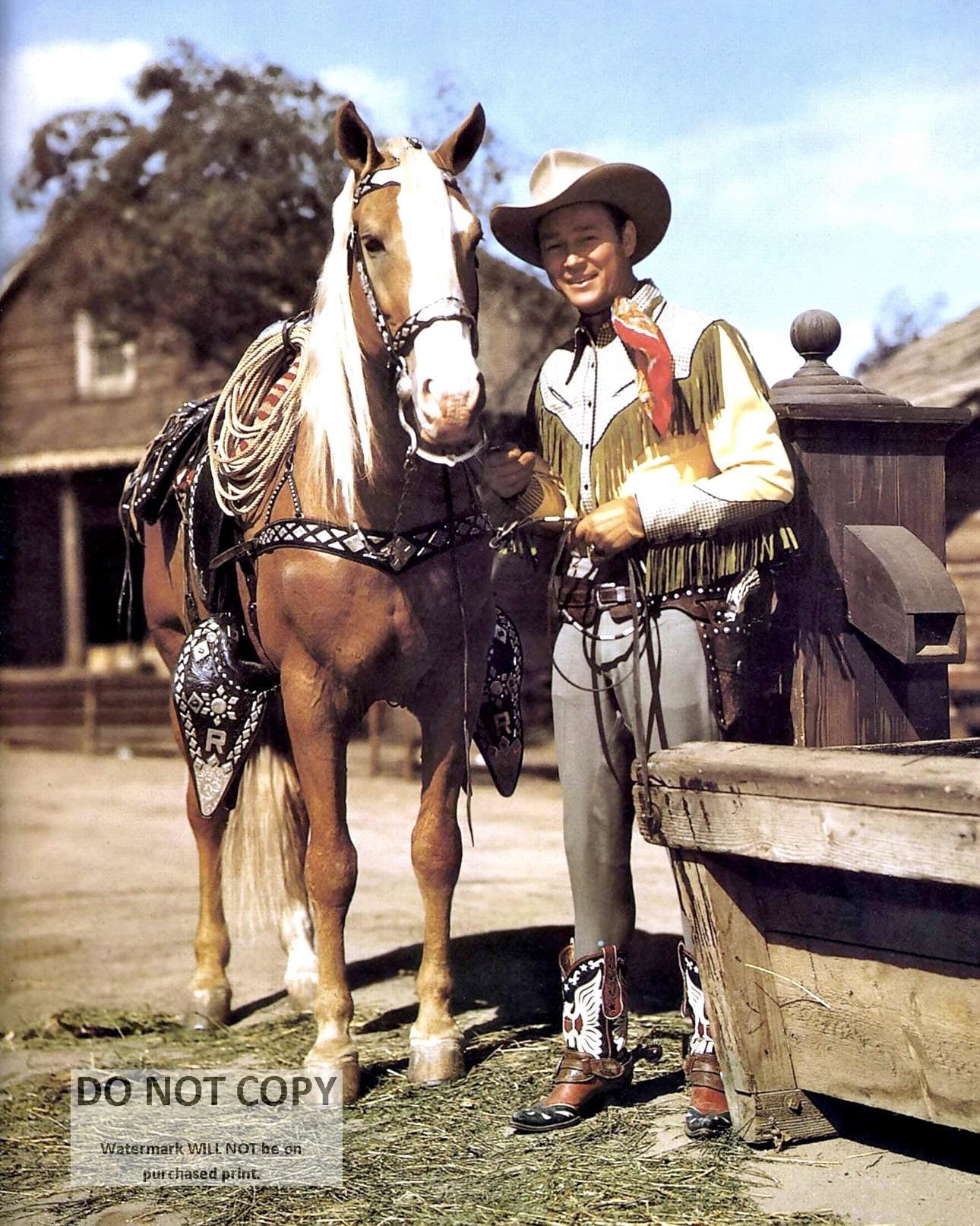 Roy Rogers & Trigger Photo: Singing Cowboy Publicity Print - Etsy display picture 1