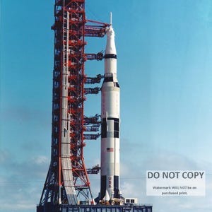 Rollout of the Apollo 11 Saturn V Rocket - 5X7, 8X10 or 11X14 NASA Photo (ZZ-149)
