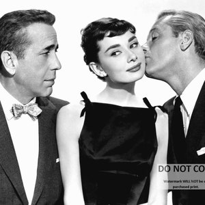 Audrey Hepburn, Humphrey Bogart and William Holden in the 1954 film &quot;Sabrina&quot; - 5X7, 8X10 or 11X14 Publicity Photo (AB-755)