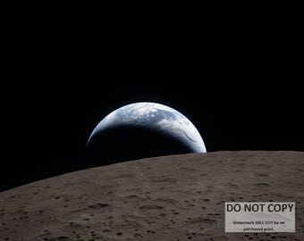 Earthset from Orion During Artemis II - 5X7, 8X10 or 11X14 NASA Photo (CP-082)