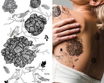 Hydrangea Tattoo Etsy