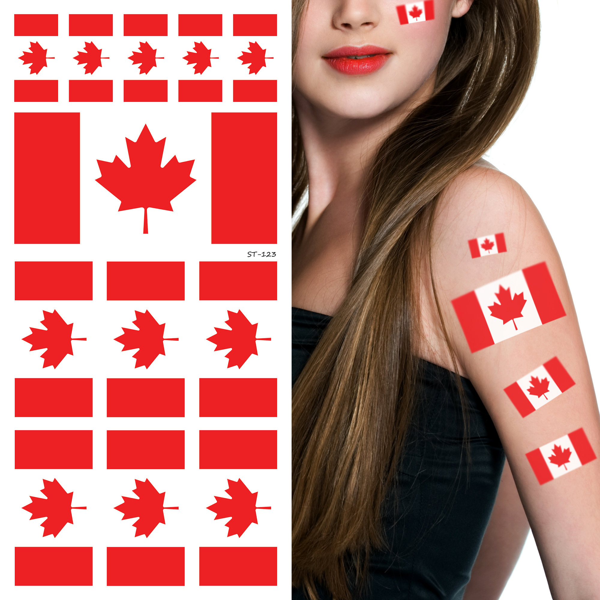 Canadian Flag Tattoo
