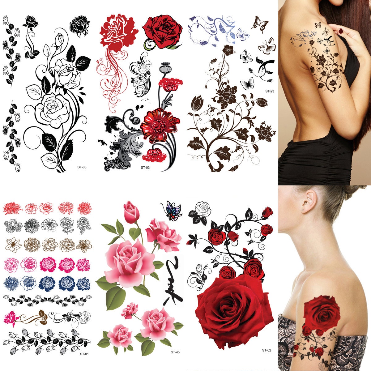 SAVI 3D Temporary Tattoo Black Buddha Pink Blue Lotus Flower Design Size 19x12CM 1PC Amazonin Beauty #41 SAVI 3D Temporary Tattoo Black Buddha Pink Blue Lotus Flower Design Size 19x12CM 1PC Amazonin Beauty