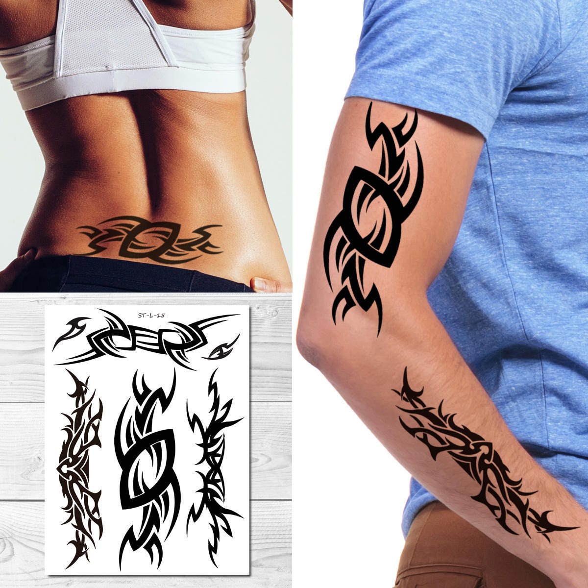 Buy Supperb Large Temporary Tattoos Tribal Art Tattoos Online in India   Etsy