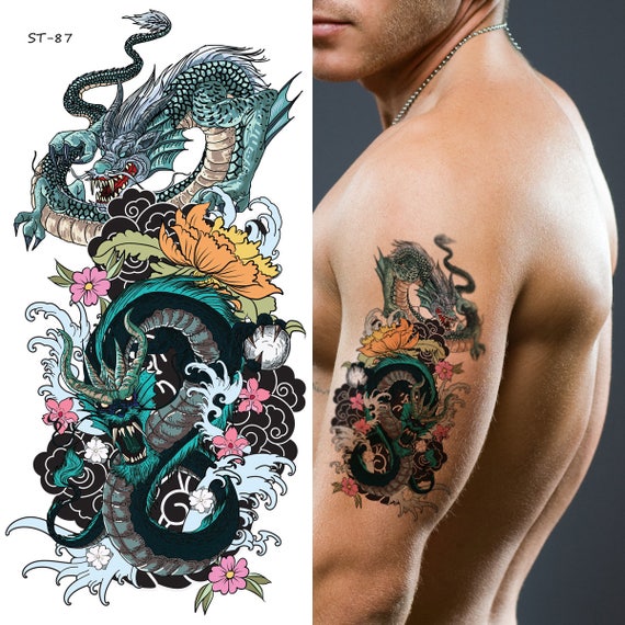 Classic Dragon - Classic Dragon Temporary Tattoos | Momentary Ink