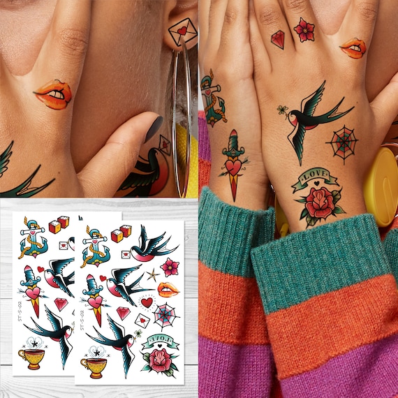 SIMPLY INKED Finger Temporary Tattoo Combo Pack of 4 , Designer Tattoo for  all - Price in India, Buy SIMPLY INKED Finger Temporary Tattoo Combo Pack  of 4 , Designer Tattoo for
