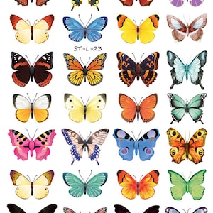 Supperb® Temporary Tattoos - 28 Small Butterflies Tattoos