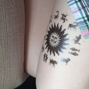 Supperb® Temporary Tattoos - Zodiac Temporary Tattoo