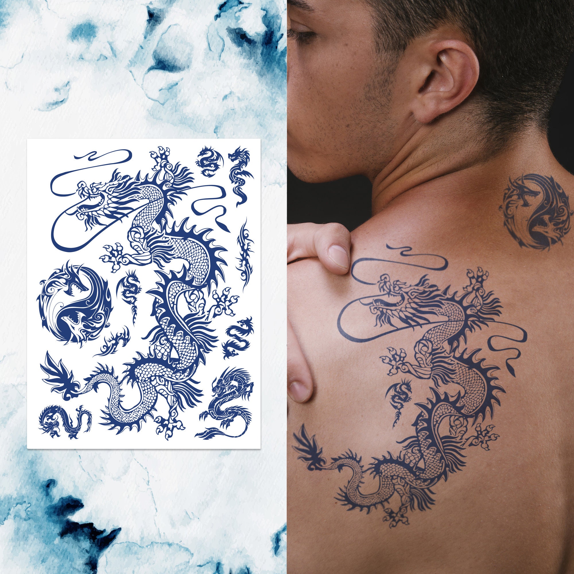 Comdoit Temporary Tattoo Kit Jagua Gel Semi Permanent Tattoo Freehand Ink  DIY Temp Tattoos for Women
