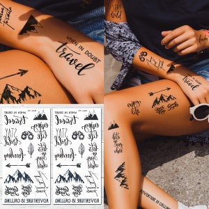 Travel Quote Tattoo - Etsy