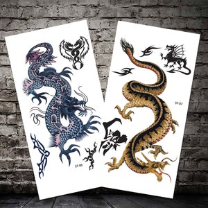 Supperb® 2-Sheets Dragons Temporary Tattoos