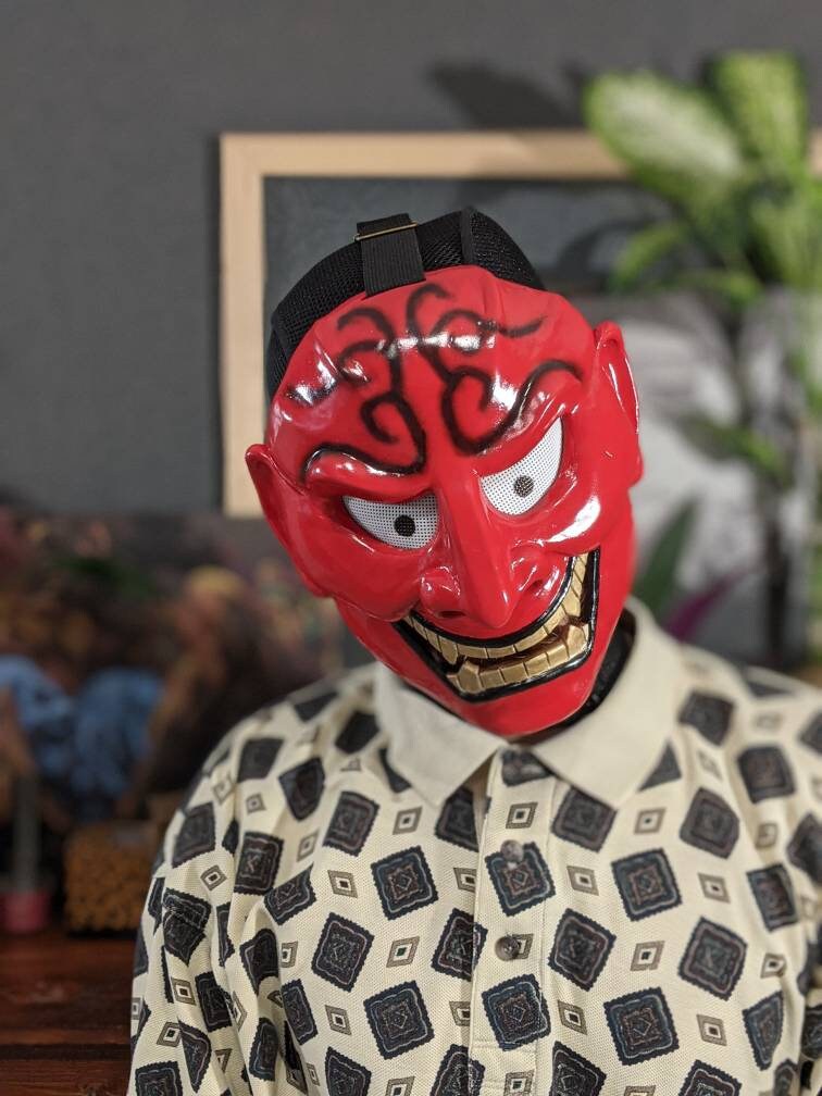 MÁSCARA HANNYA GTA 5 online Halloween ONI Japón Demon Etsy