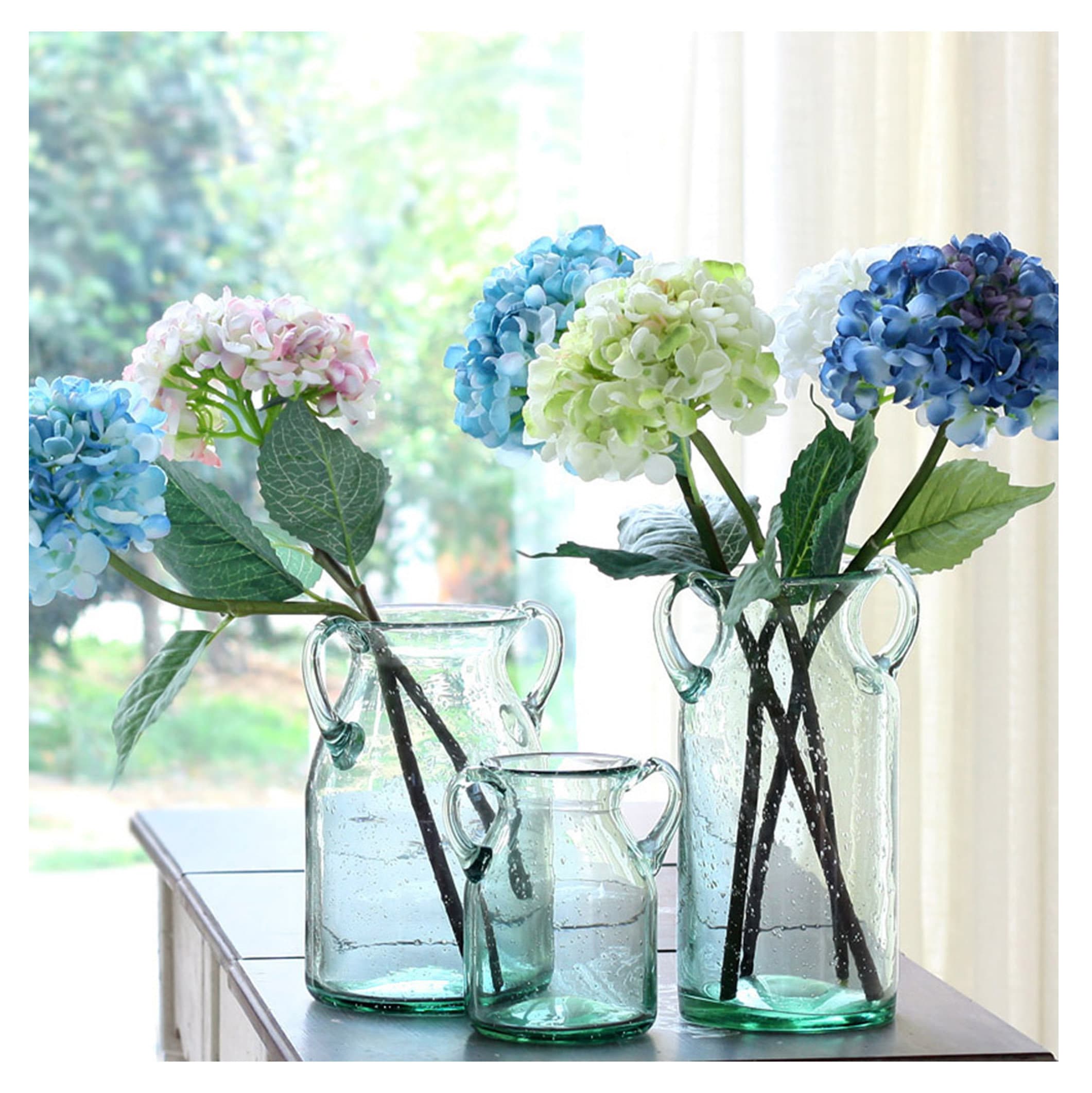 Blue Flower Vase Centerpiece